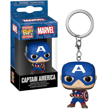 POCKET POP! KEYCHAIN - Marvel Captain America Schlüsselanhänger